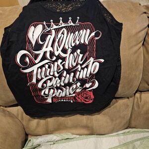 Beautiful Disaster Black Graphic Tank Top